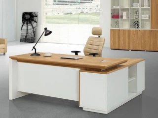 مكتب desk office furniture ادارة خشب mdf اسباني 180سم +سايد