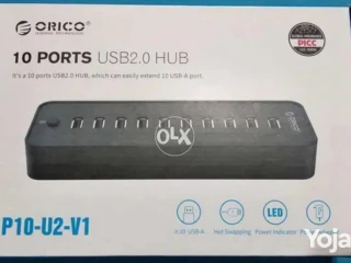 Orico USB2 Hub 10 Ports with External Power Adapter 12V - 5.