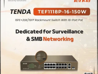 سويتش TENDA TEF1118P-16-150W هو الحل العملي لأي نظام مراق