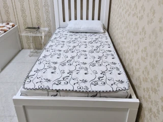 Bed with mattress