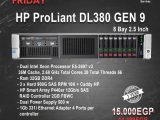 HP ProLiant DL380 GEN 9 8 Bay 2.5 Inch