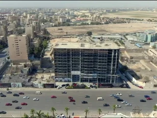 شقة 127م garden view ع طريق السويس متشطبة marriott residence