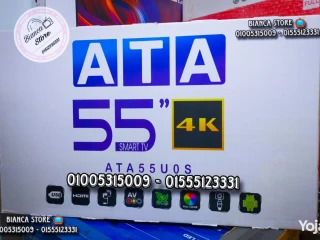 شاشة تلفزيون 55 بوصة ATA سمارت أندرويد 4k جديدة