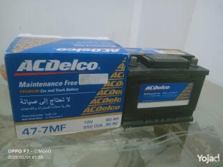 بطاريه AC Delco 60 امبير جديده بالكرتونه