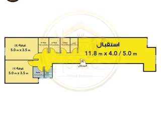 اداري مفروش للايجار 130 م - ميامي - تري البحر