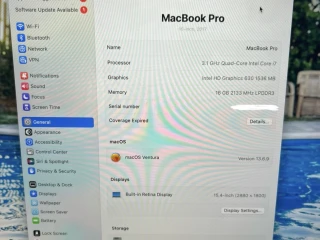Mac Book pro 2017