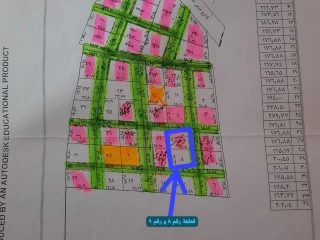 ارض زراعيه بدمياط الجديدة قطعة رقم ٨ و ٩