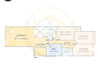 شقة للبيع 228 م - كفر عبده الوكيل / محمد عفيفي 015582452