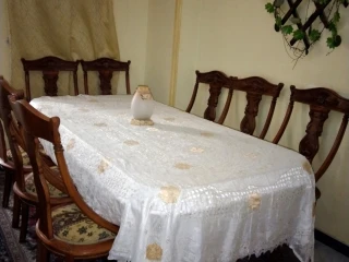 طاولة 6 كراسي +نيش+بوفيه