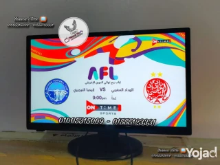 شاشات 24 بوصة LED FHD IPS و رسيفر IPTV و حامل حائط و قاعدة