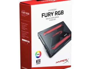 قرص الحالة الصلبة HyperX Fury RGB SSD سعة 960 جيجابايت SATA