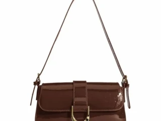 Brown leather bag