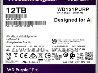 ويسترن ديجيتال 12 تيرابايت WD Purple Pro قرص صلب داخلي للمرا