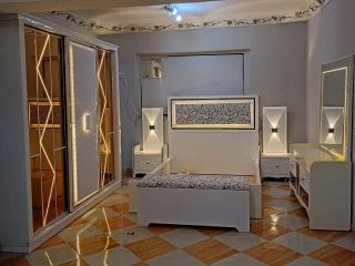 غرفة نوم خشب كبس فايبر محمل