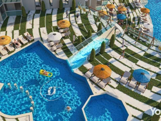 1-bedroom apartment 69 m, sea & pool view, Stone Heights