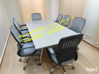 اثاث مكتبي متكامل طاولات اجتماعات كوانتر استقبال اثاث شركات