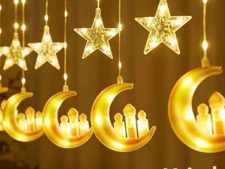 ستاره هلال ونجمه ستاره رمضان ليد