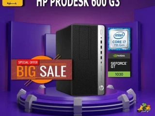 HP PRODESK 600 G3 7700 CORE I7 رمات 16 جيجا NVIDIA GTX 1030 DDR5